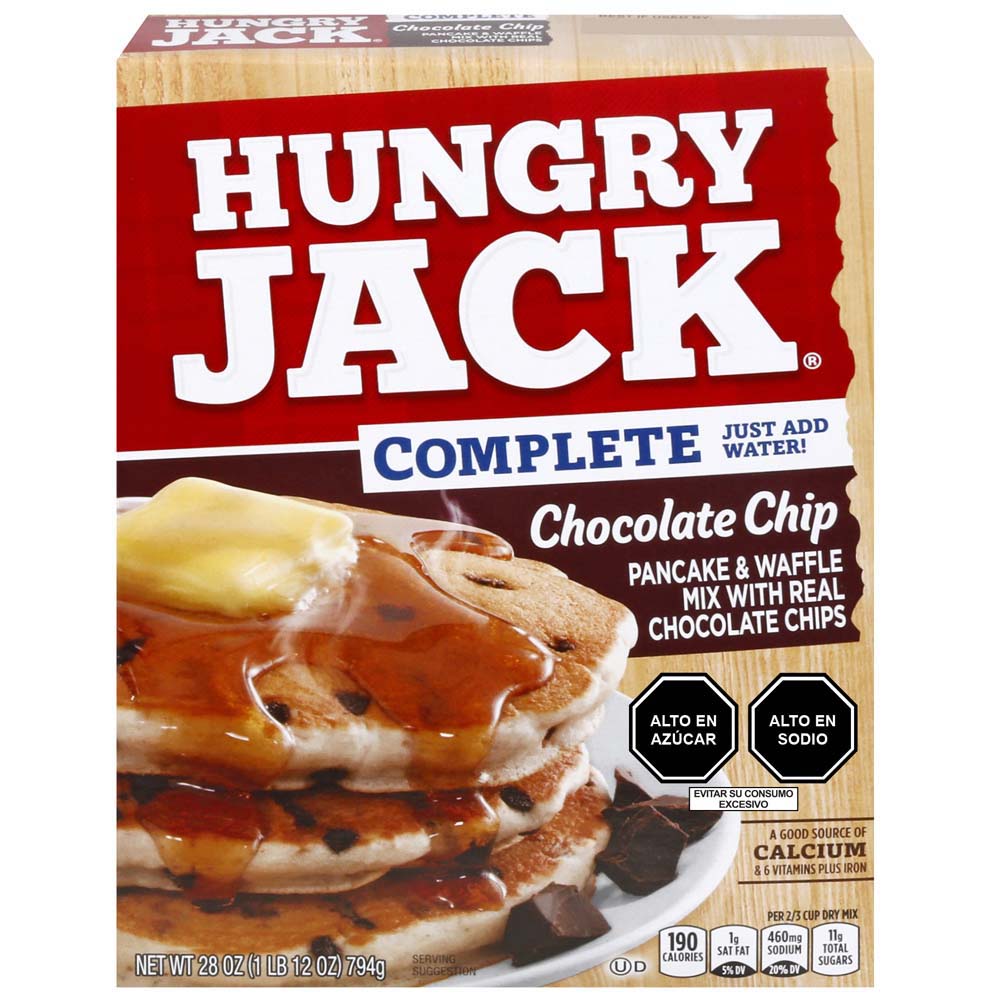 Pancake Mix Choco HUNGRY JACK Caja 794g