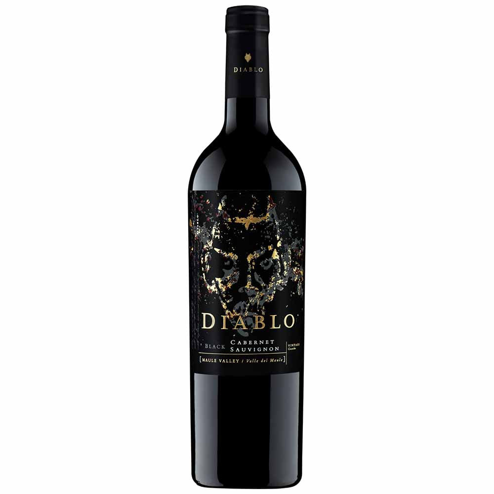 Vino Tinto DIABLO Black Cabernet Sauvignon Botella 750ml
