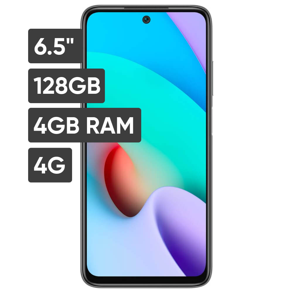 Smartphone XIAOMI Redmi 10 (2022) 6.5'' 4GB 50MP + 8MP + 2MP + 2MP Carbon Gray
