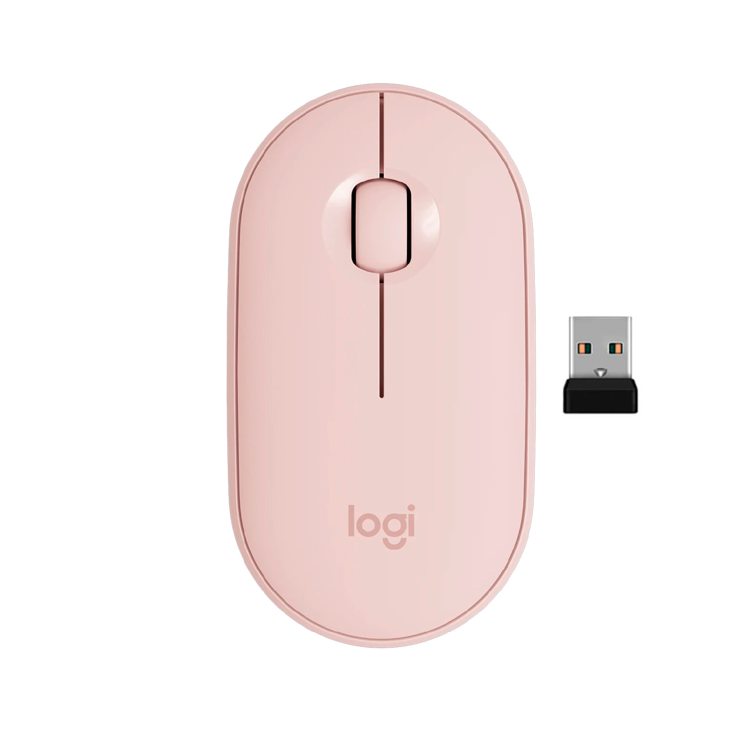 Mouse Logitech Peblet M350 Silent Wireless Rosado