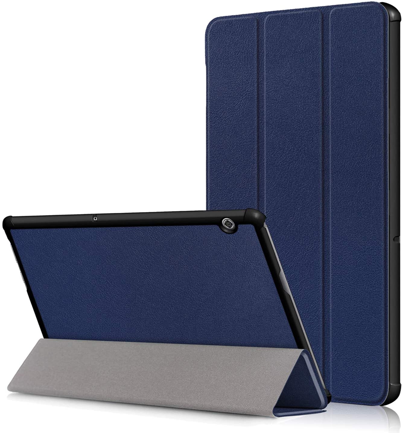 Funda Book Cover Para Huawei T5-10 Azul