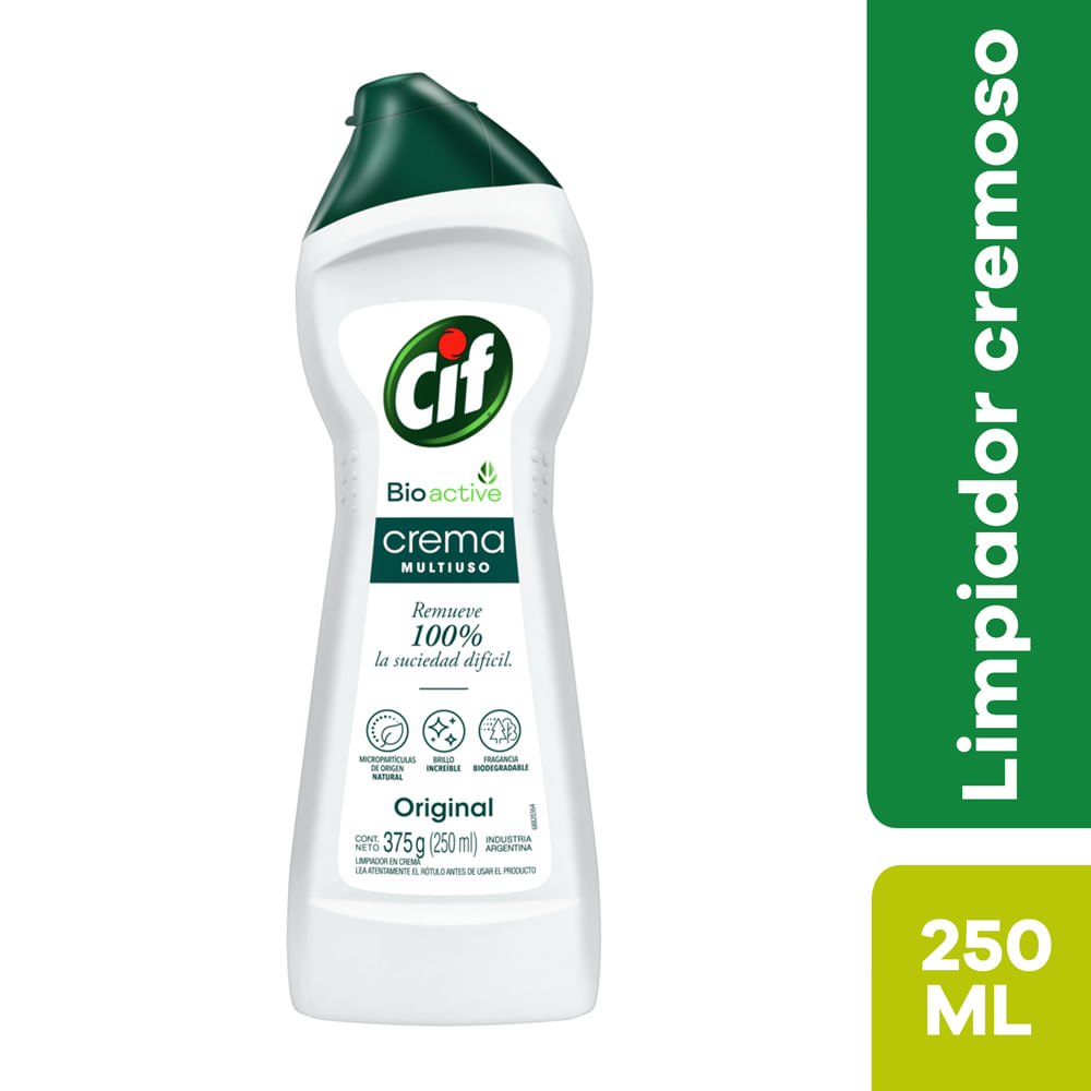 Limpiador en Crema Multiuso Cif Bioactive Original 280 ml