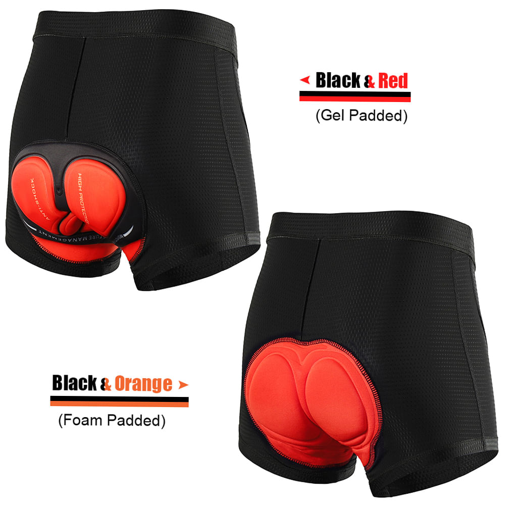 Men Bike Underwear 3D Tomtop Y11933R-S Blanco y negro