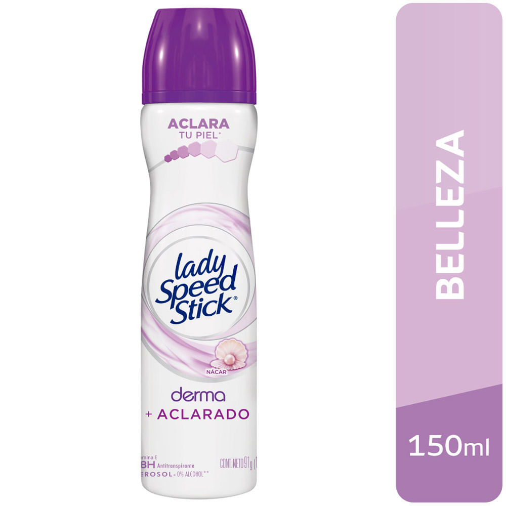 Desodorante para mujer LADY SPEED STICK Derma + Vitamina E Aerosol 91g