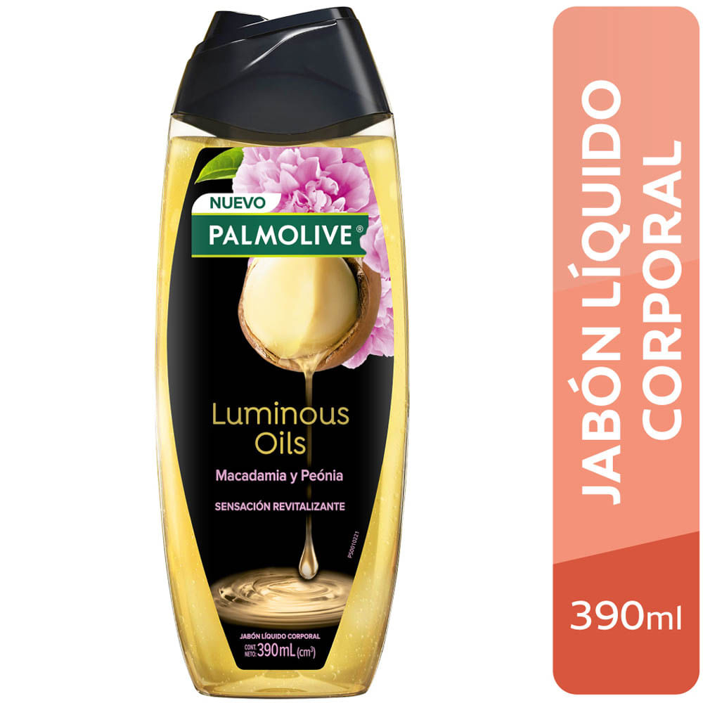 Gel de Baño PALMOLIVE Luminous Oils Macadamia Frasco 390ml