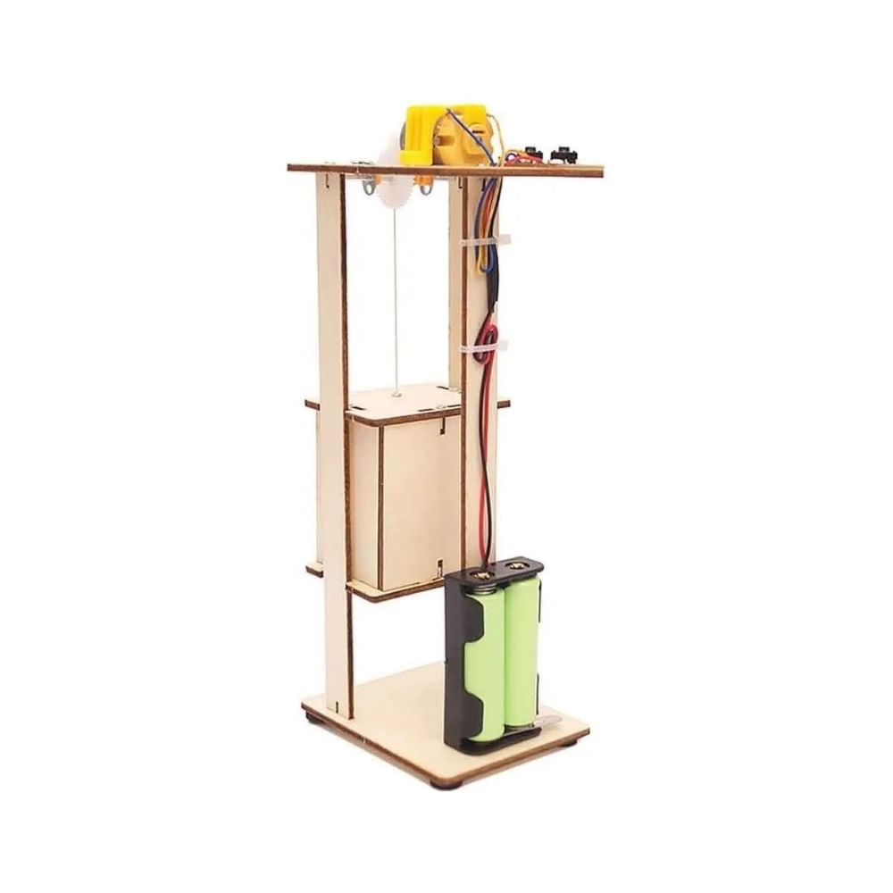 Juguete Ascensor Bestronic en Material MDF Activación Manual