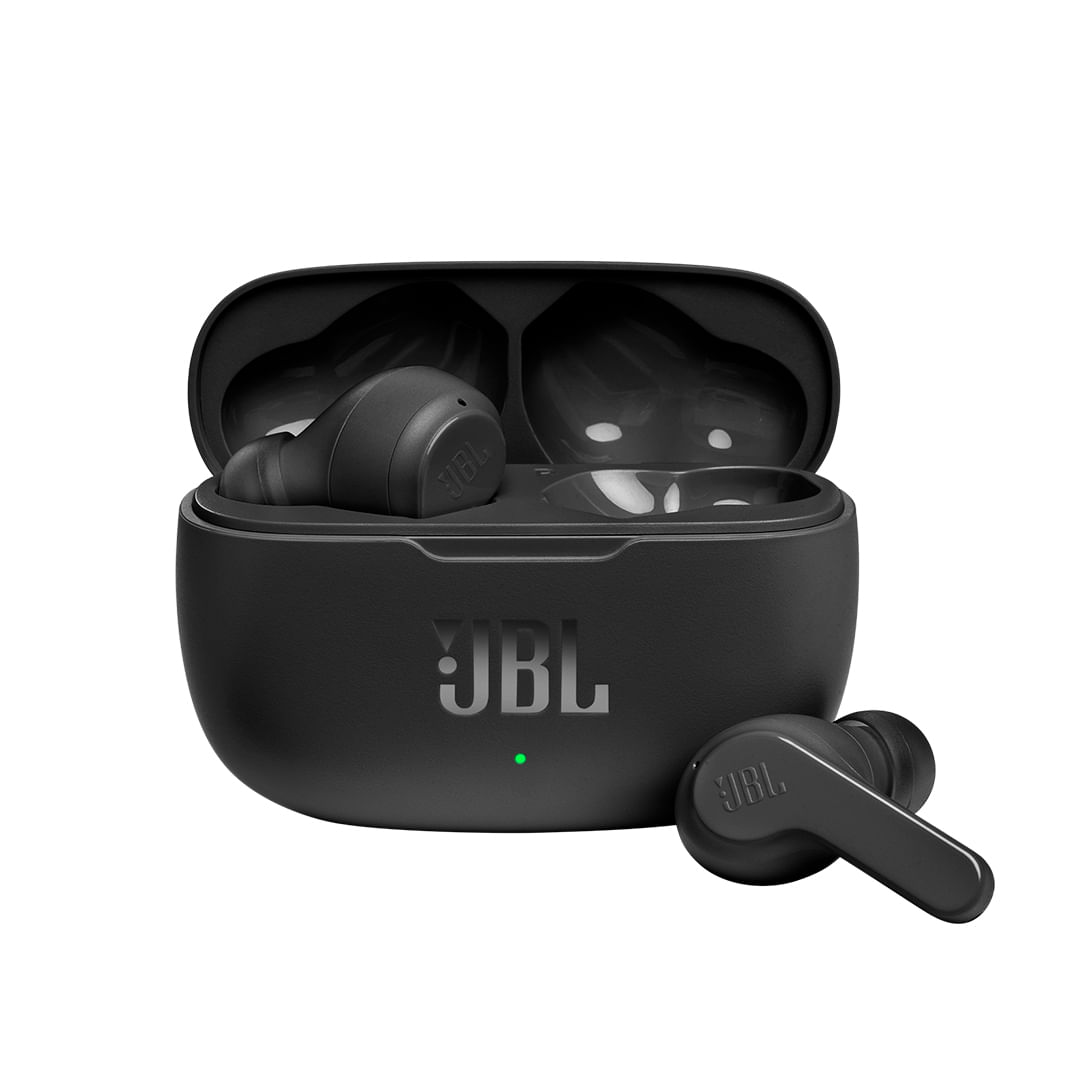 Auriculares Inalámbricos JBL Wave 200 TWS Deep Bass True Wireless 20Hrs Negro