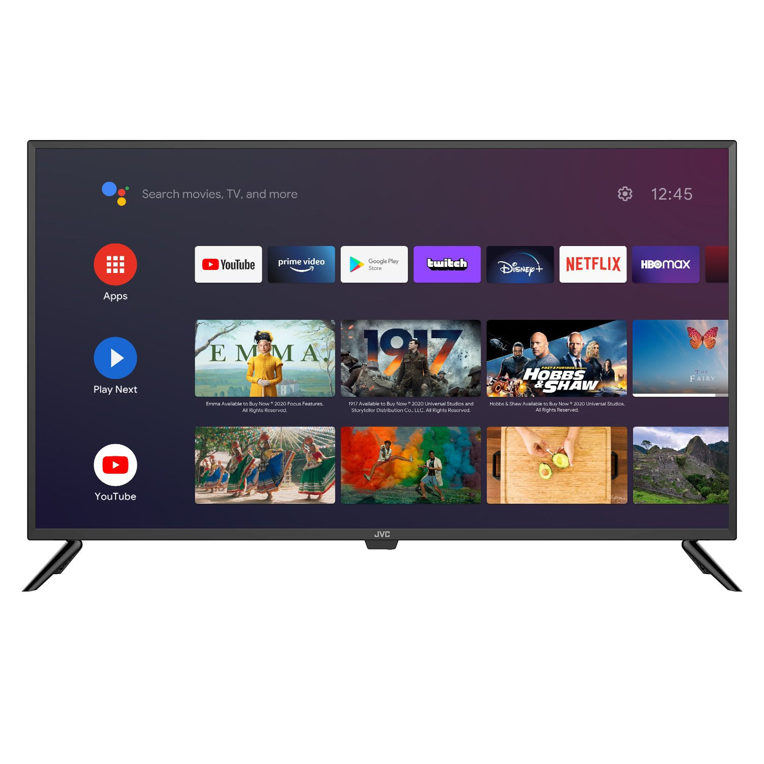 Televisor JVC Led 43" UHD 4K Android Smart Tv LT-43KB628
