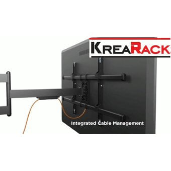 Rack para Tv Plegable Giro Completo de 40 A 80" Premium Negro