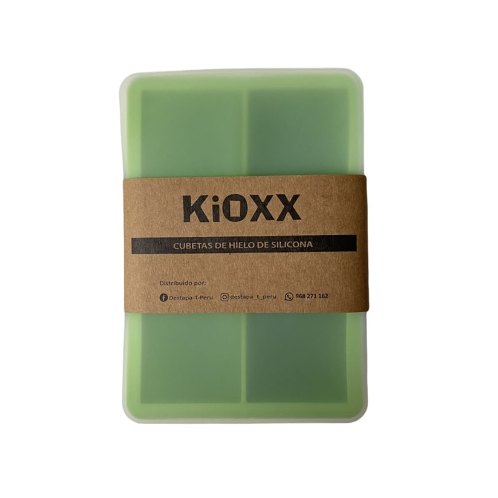 Cubeta de Hielo de Silicona KIOXX 6 Cavidades Verde