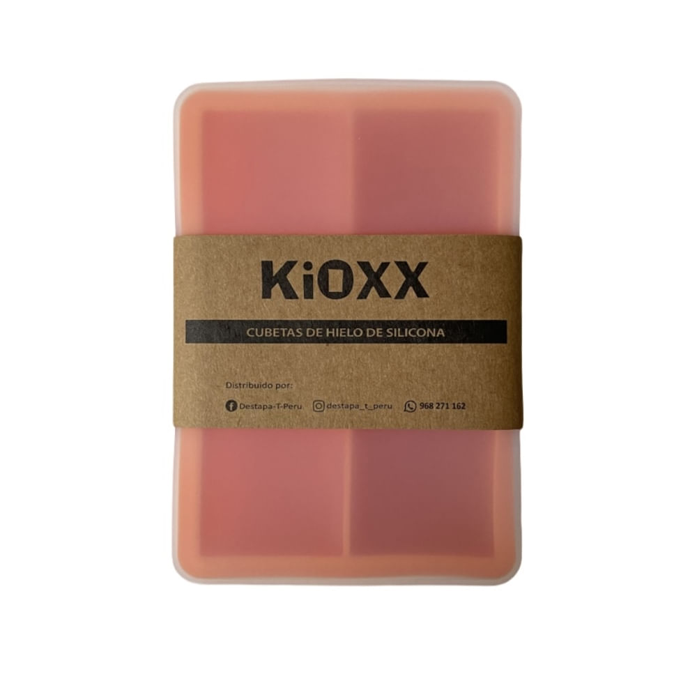 Cubeta de Hielo de Silicona KIOXX 6 Cavidades Naranja