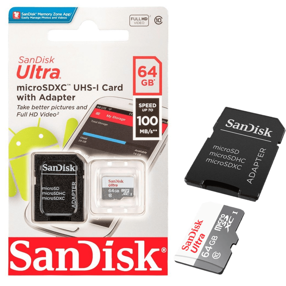 Memoria Micro SD Sandisk Ultra 64 GB