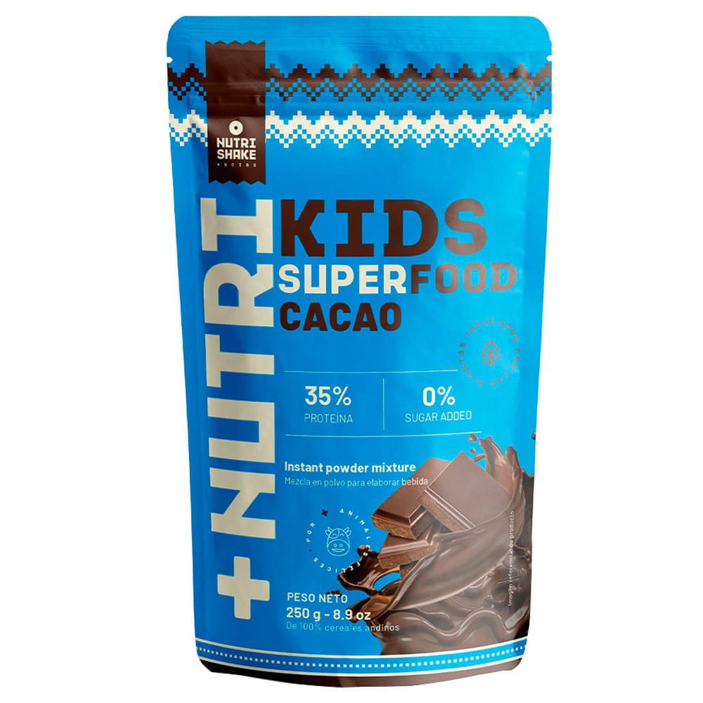 Batido Kids +NUTRI Co Superfood Cacao Doypack 200g