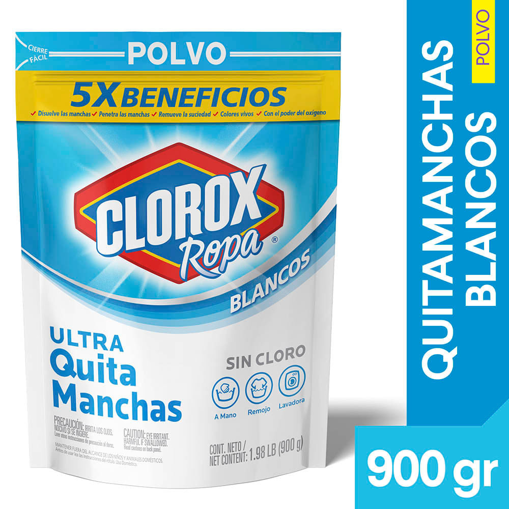Ultra Quitamanchass CLOROX Blancos Doypack 900g