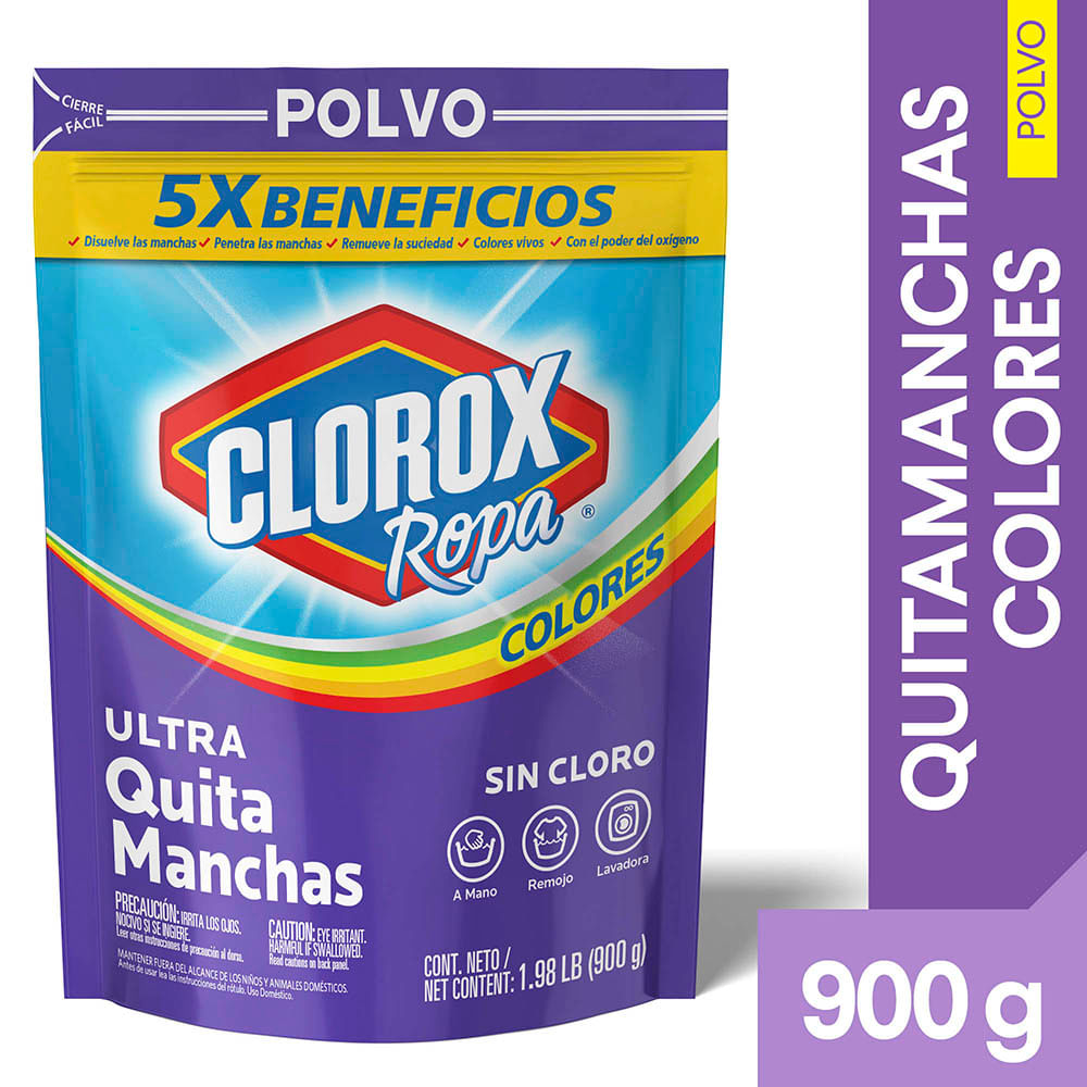 Ultra Quitamanchass CLOROX Colores Doypack 900g
