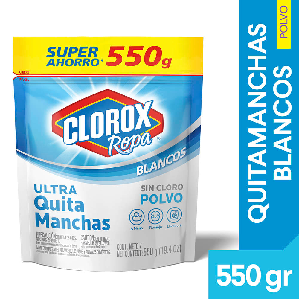 Ultra Quitamanchass CLOROX Blancos Doypack 550g