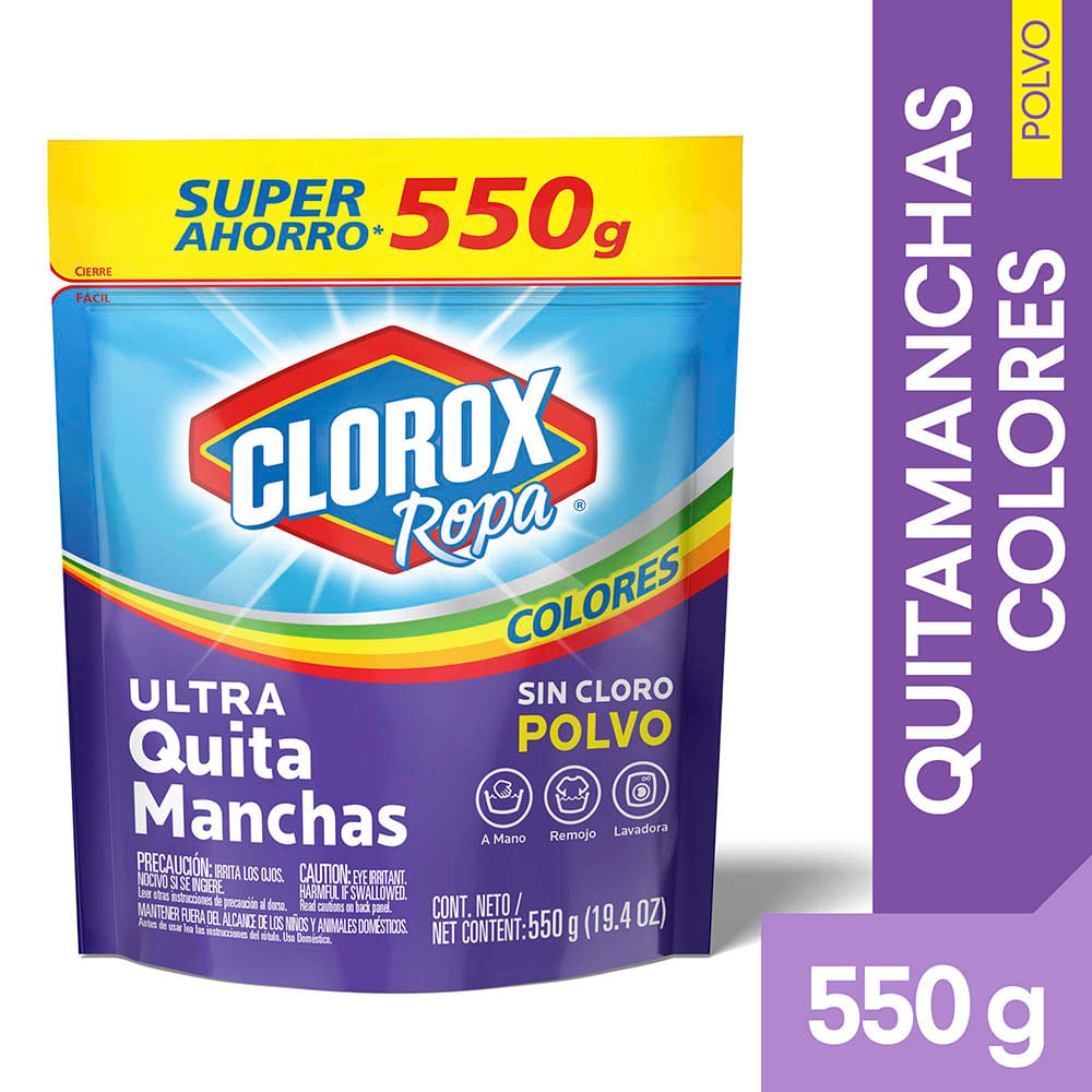 Ultra Quitamanchass CLOROX Colores Doypack 550g
