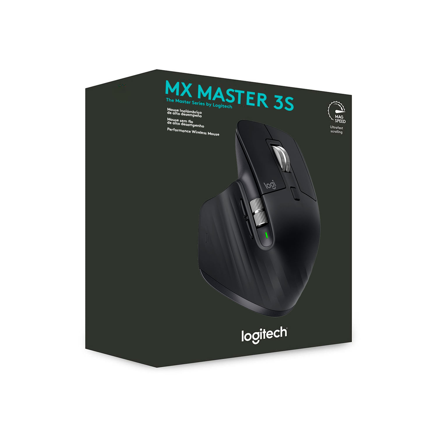 Mouse Logitech Mx Master 3S Wireless 8K Usb C Graphite Black