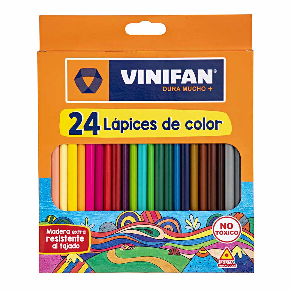 Colores VINIFAN Triangulares Largo Caja 24un