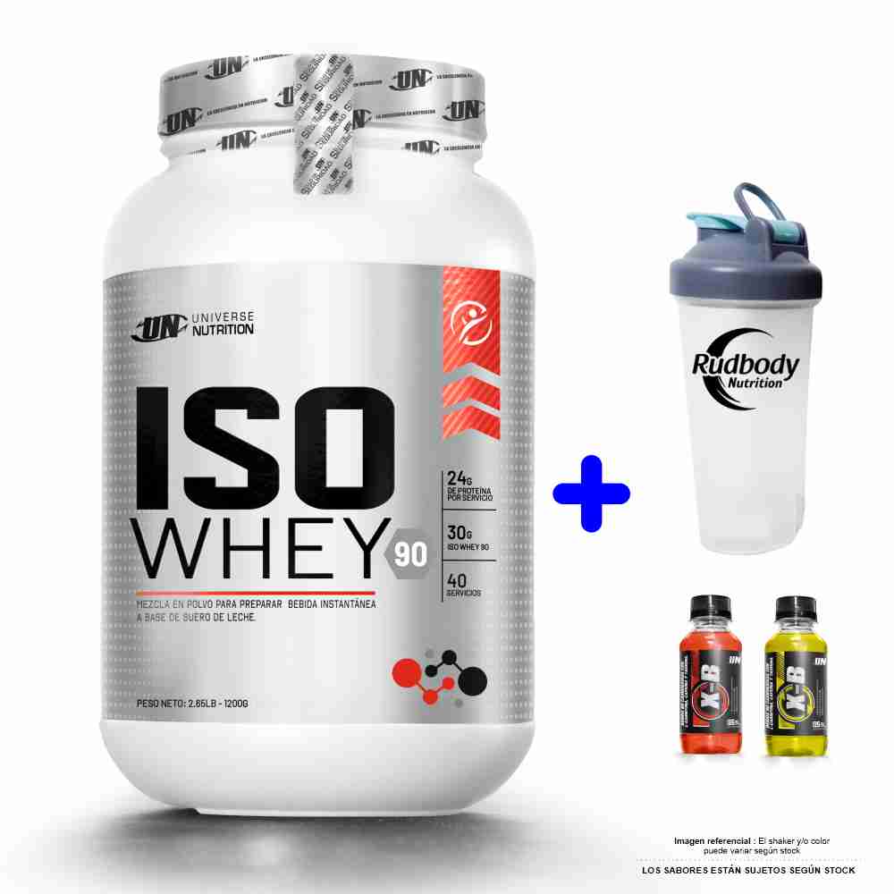Proteína Universe Nutrition Iso Whey 90 1200gr Chocolate + Shaker