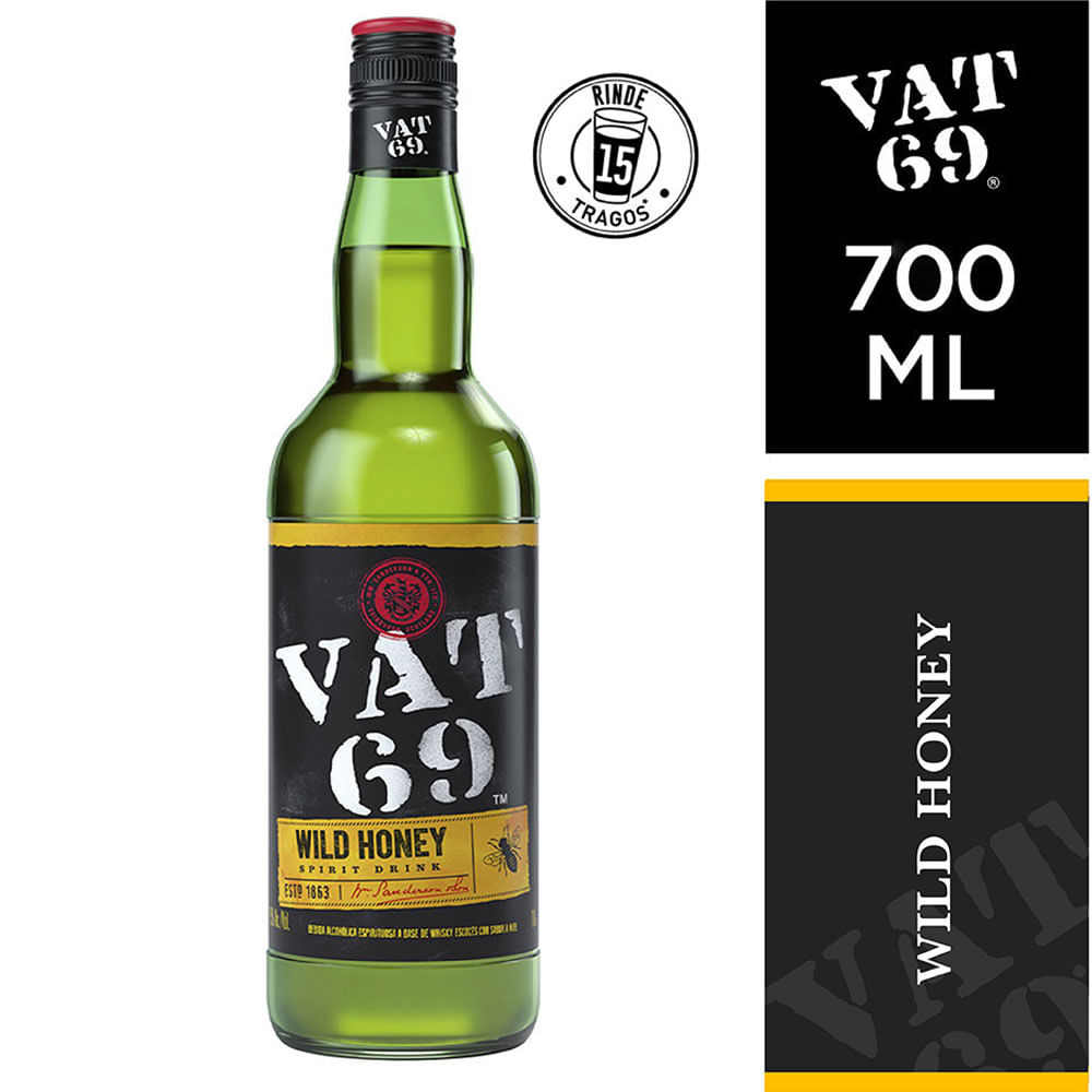 Whisky VAT 69 Honey Botella 700ml