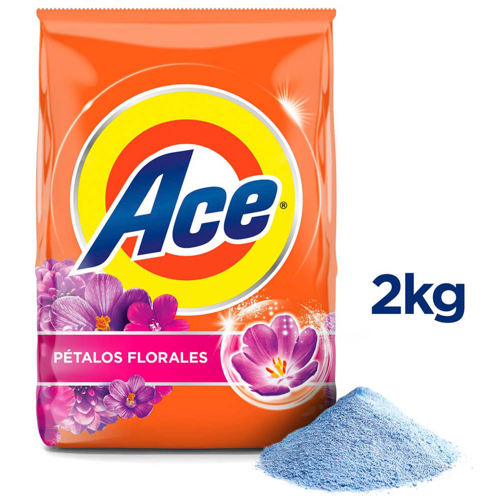 Detergente en Polvo ACE Regular Bolsa 2Kg