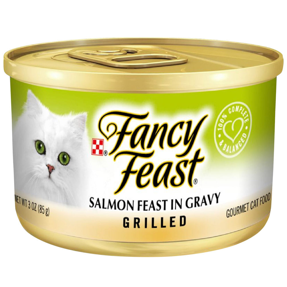 Alimento Húmedo para Gatos FANCY FEAST Grilled Sabor Salmón en Lata de 85 gr