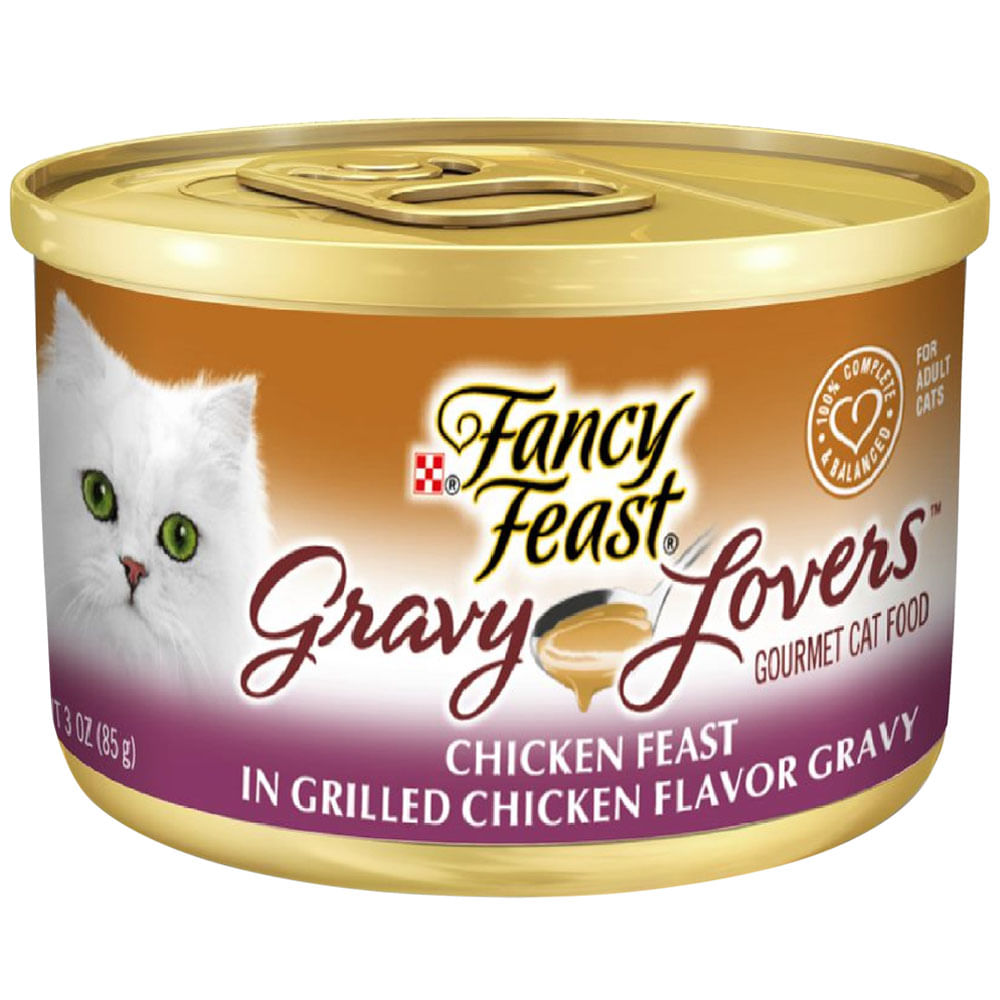 Alimento Húmero para Gatos FANCY FEAST Gravy Lovers Sabor Pollo en Salsa en Lata de 85gr