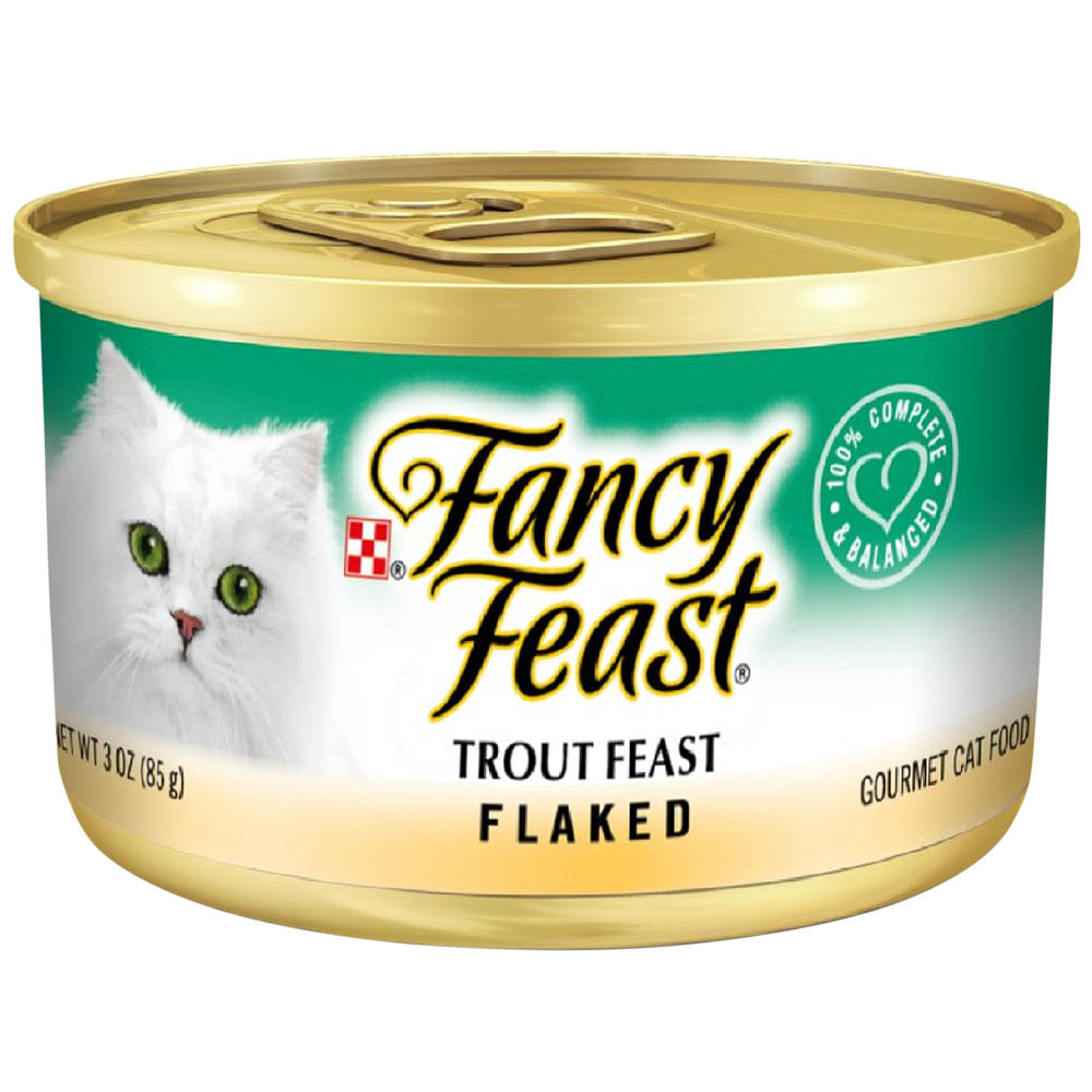 Alimento Húmedo para Gatos FANCY FEAST Copos de Trucha en Lata de 85 gr