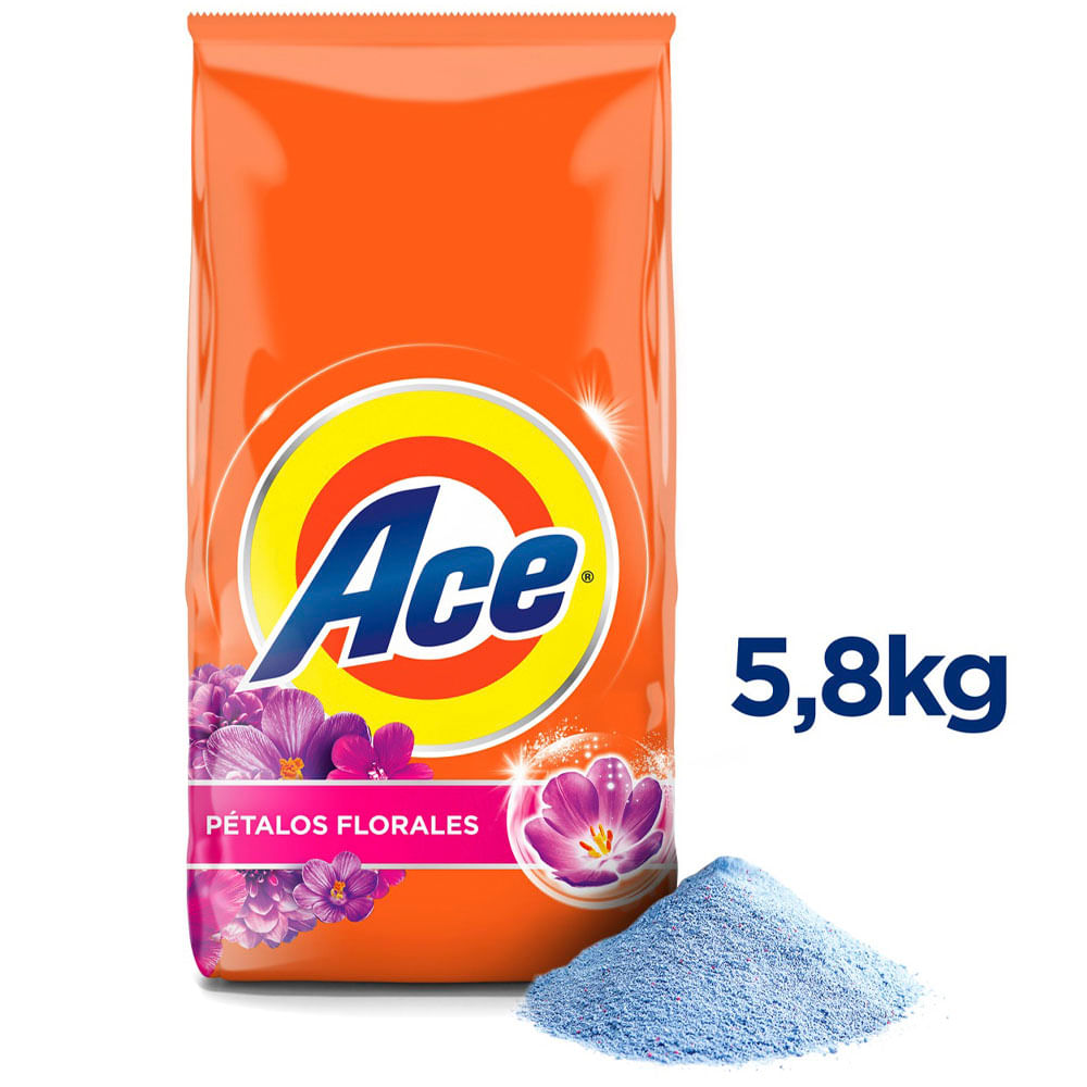 Detergente en polvo ACE Regular Bolsa 5.8Kg