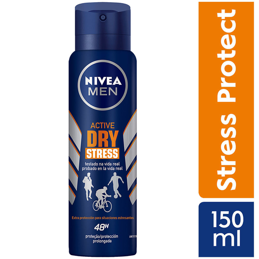 Desodorante Spray NIVEA Stress Protect Male - Frasco 150ml