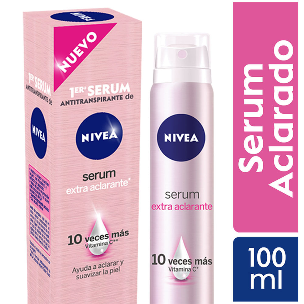 Desodorante para mujer Spray NIVEA Serum Extra Aclarado - Frasco 100ml