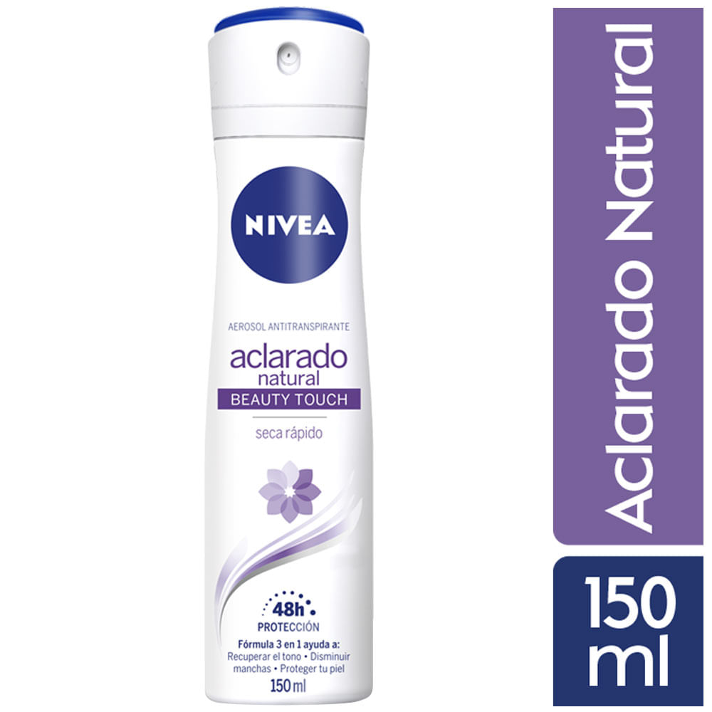 Desodorante Spray NIVEA Aclarado Natural Beauty Touch - Frasco 150ml