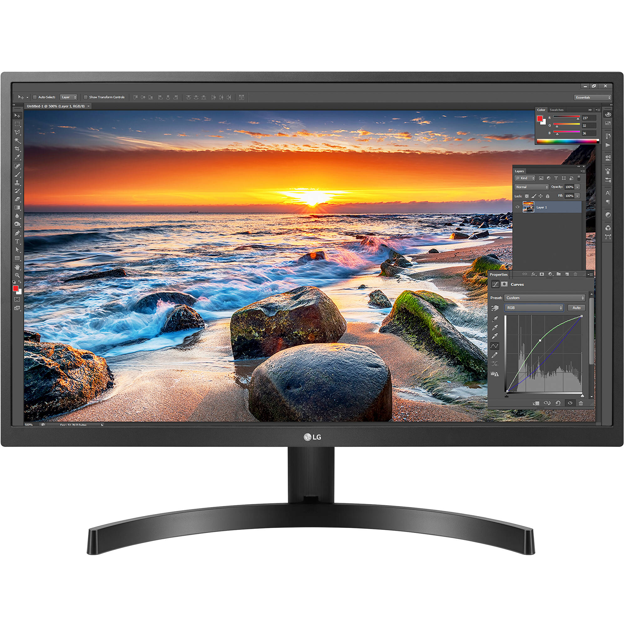 LG 27UK500-B 27 "16: 9 kit de monitor de IPS Dual Freesync Dual Freesync