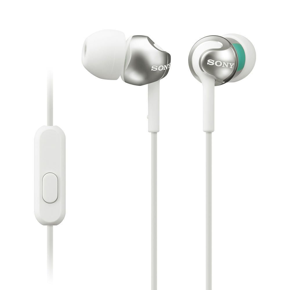 Sony Audífonos In Ear Con Micrófono MDR EX110AP Blanco