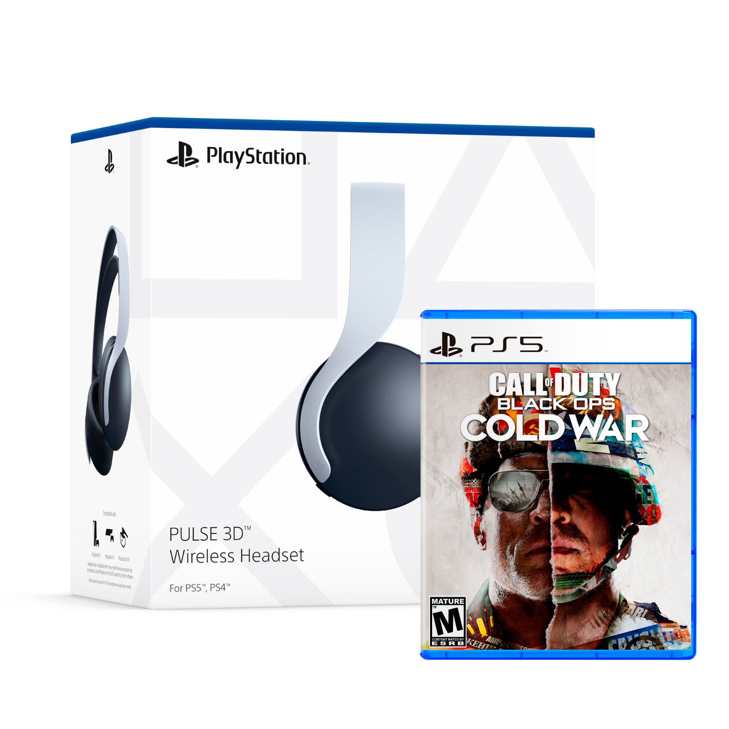 Auriculares Ps5 Inalámbricos PULSE 3D + Call Of Duty Black Ops Cold War