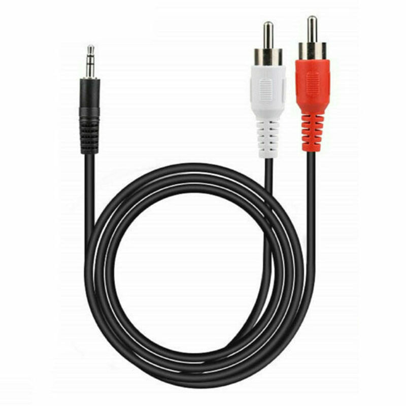 Cable Mini Plug 3.5 a 2 RCA Macho 5 Metros