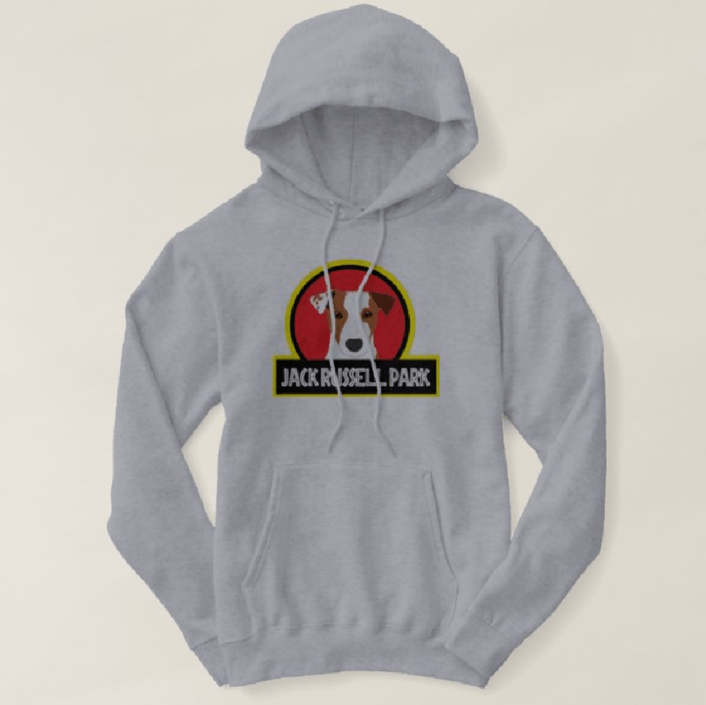 Polera Hoodie Dog Lover Dama Diseño Jack Russell Park