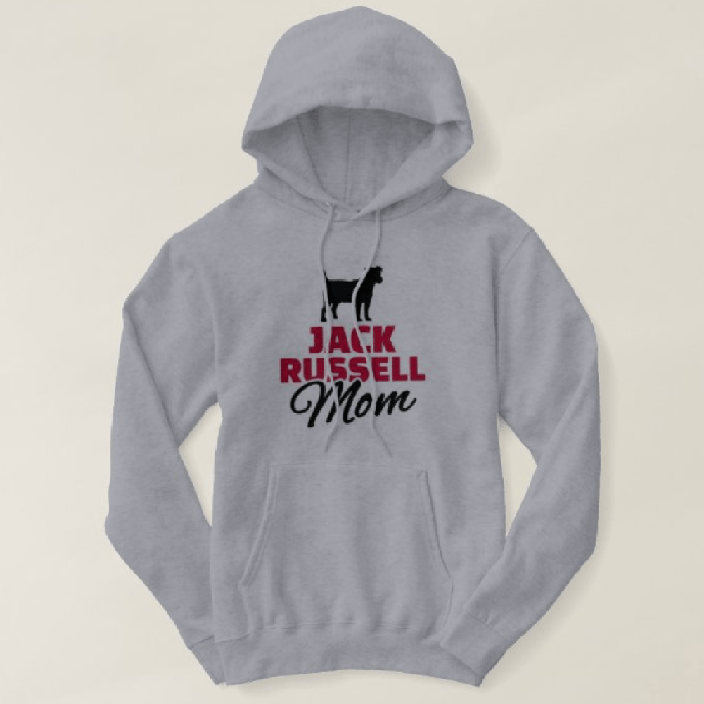 Polera Hoodie Dog Lover Dama Diseño Jack Russell Mom