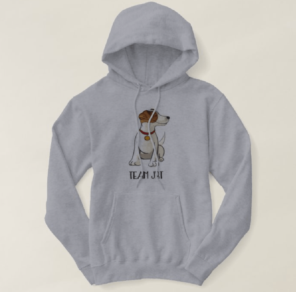 Polera Hoodie Dog Lover Dama Diseño Jack Russell Team JRT