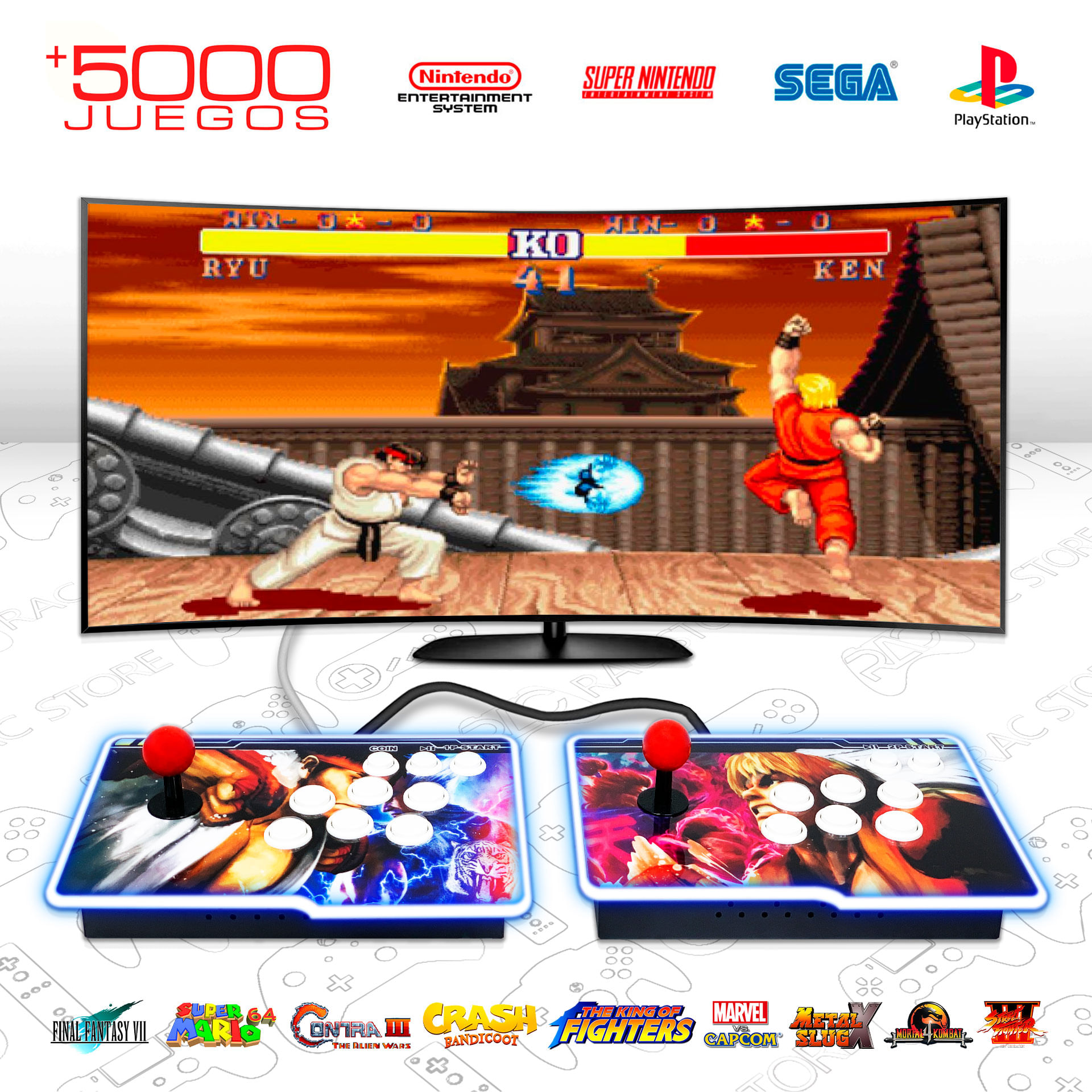 Retro Consola Arcade Pandora Box 12S S.F2 S 5000 Juegos