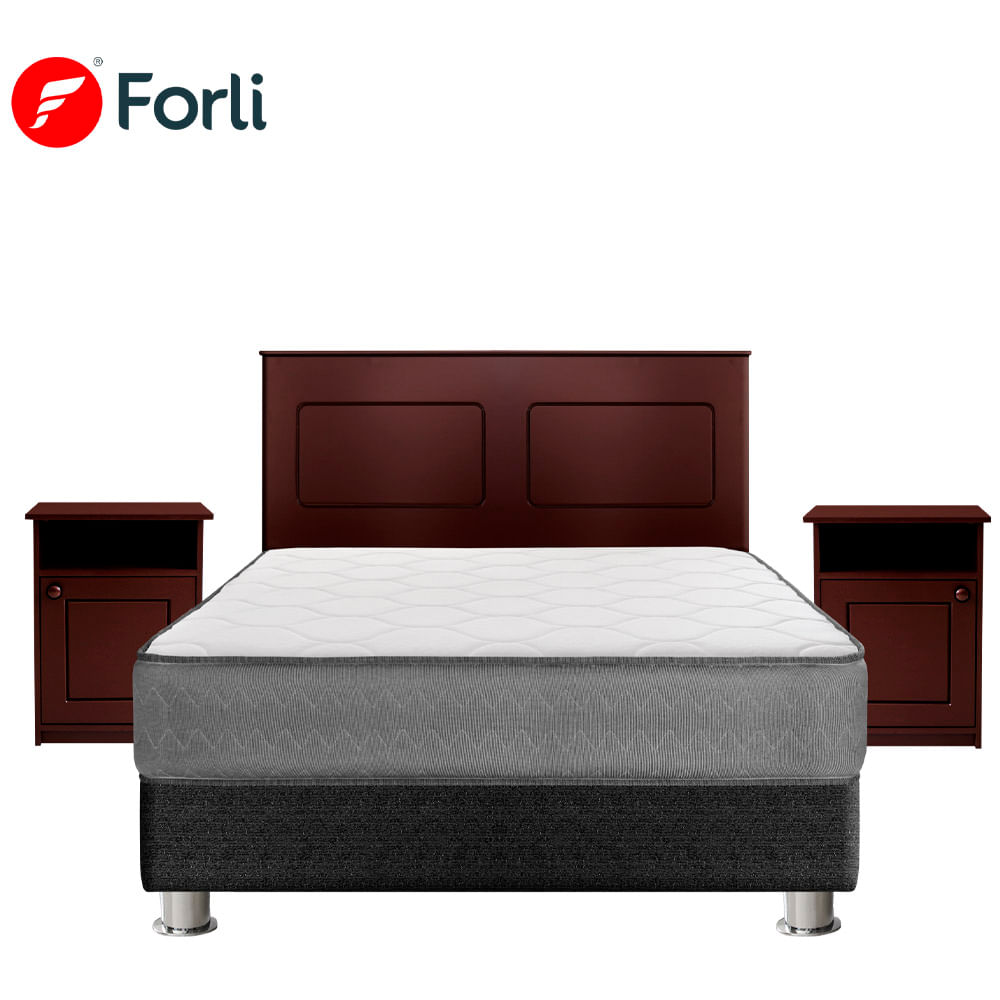 Dormitorio FORLI Polaris Classic 2 Plz + 2 Almohadas + Protector