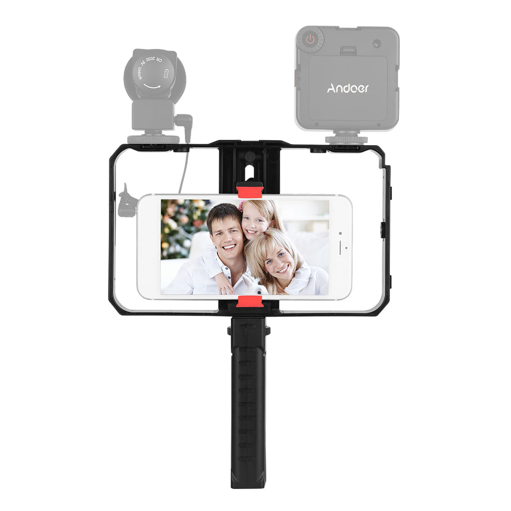 Teléfono inteligente portátil Video Rig Handheld Phone Stabilizer Grip D7258-2
