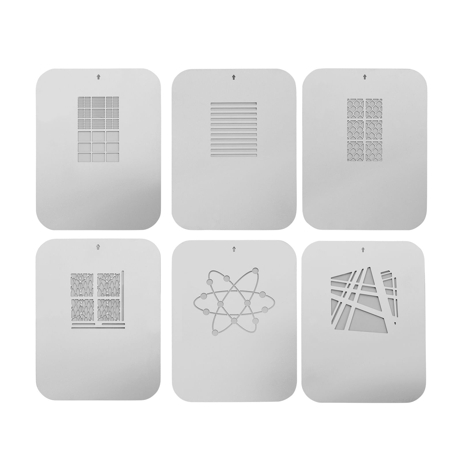 Tarjetas gráficas Placas de metal con patrones huecos para Tomtop D9570-2 6