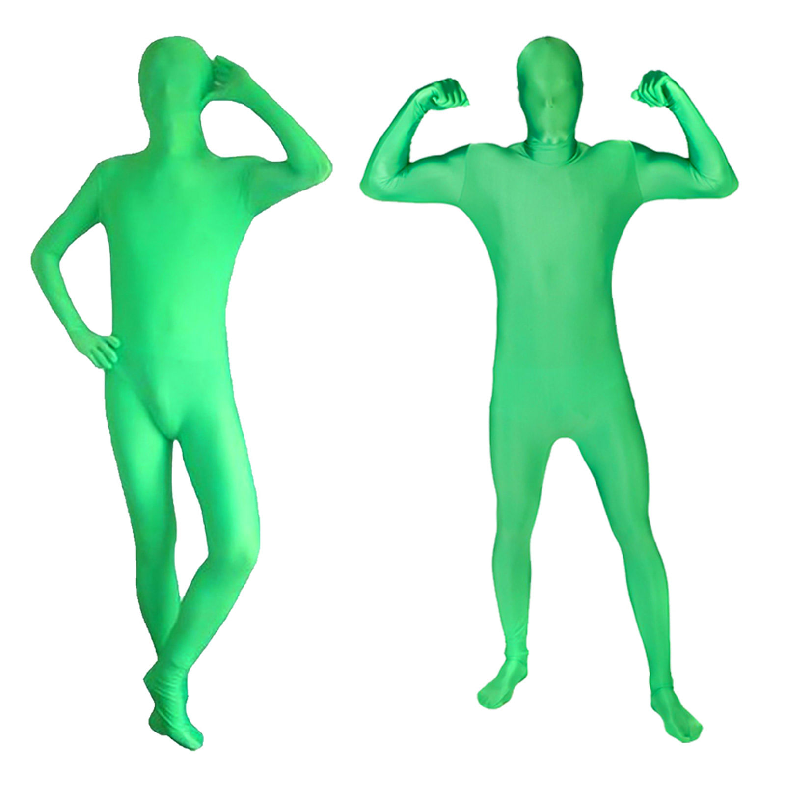 Traje verde Chromakey para fotografía de cuerpo completo D10738-160 Verde