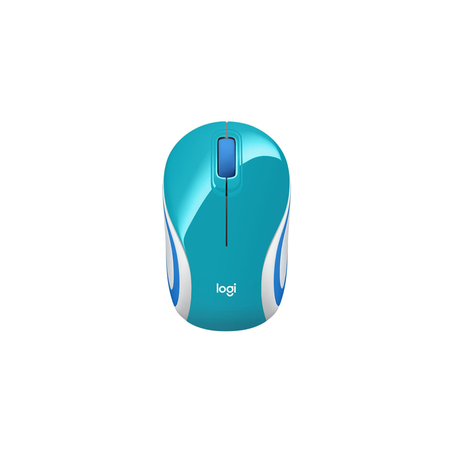 Mini Mouse Logitech Inalámbrico M187 Refresh Light Blue