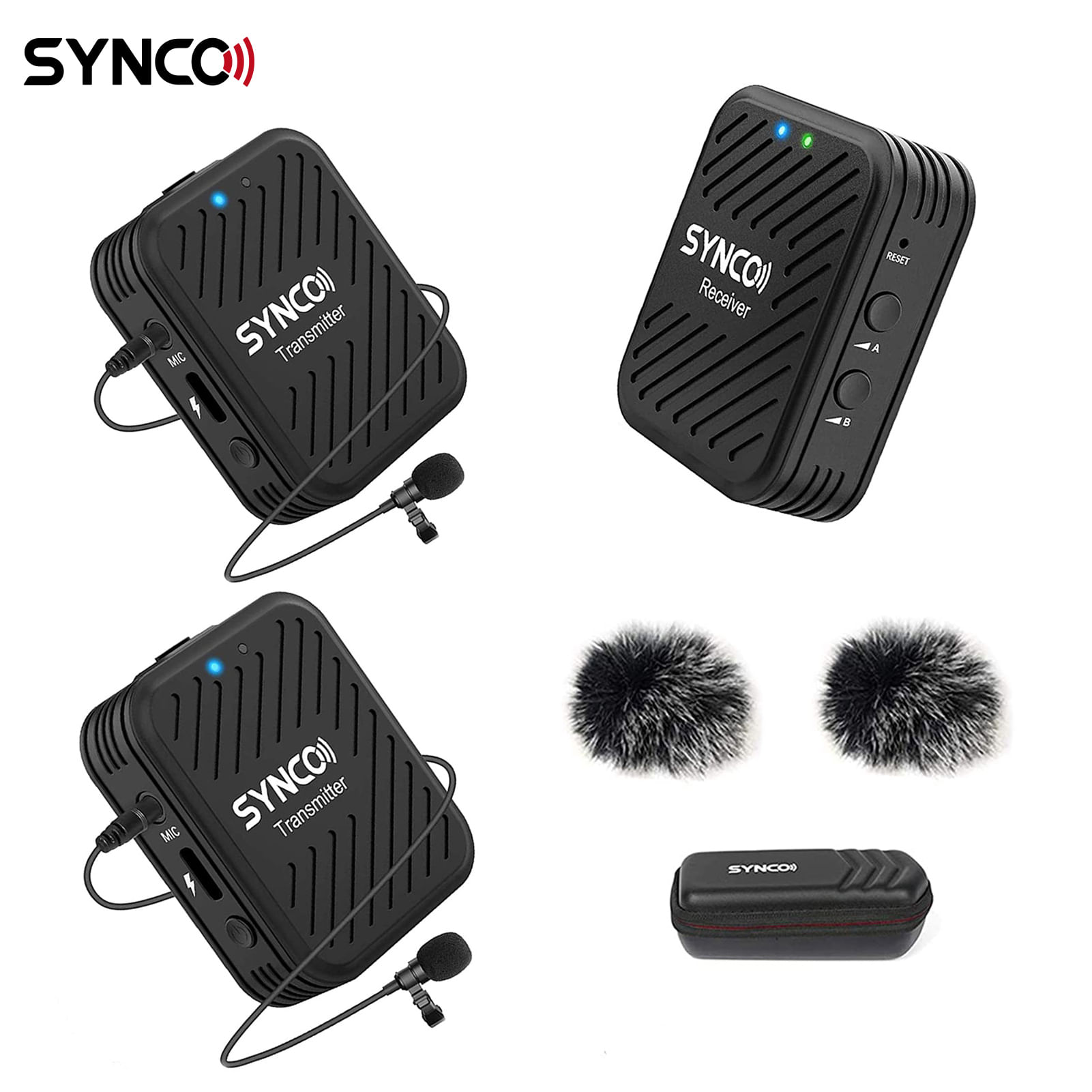 Sistema de micrófono inalámbrico SYNCO D10912 Negro