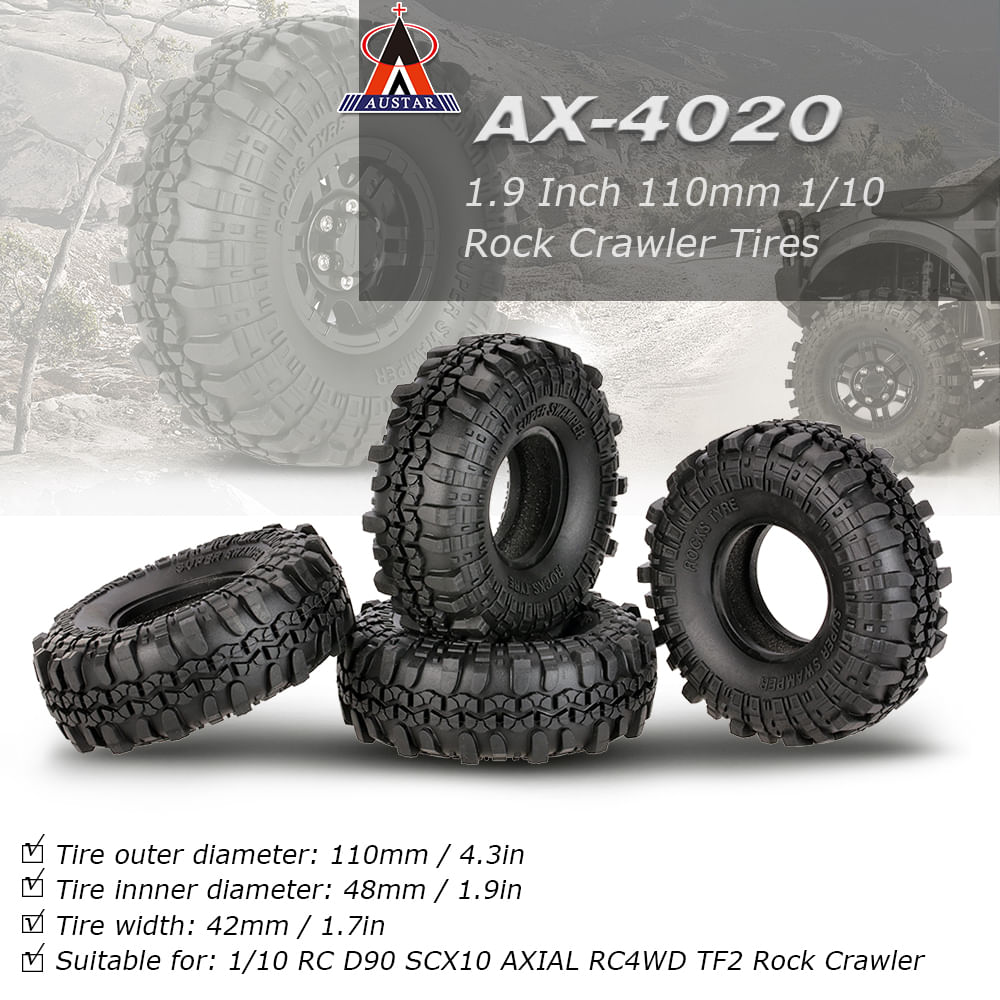 Neumáticos de llantas de 1,9 pulgadas AUSTAR RM7445