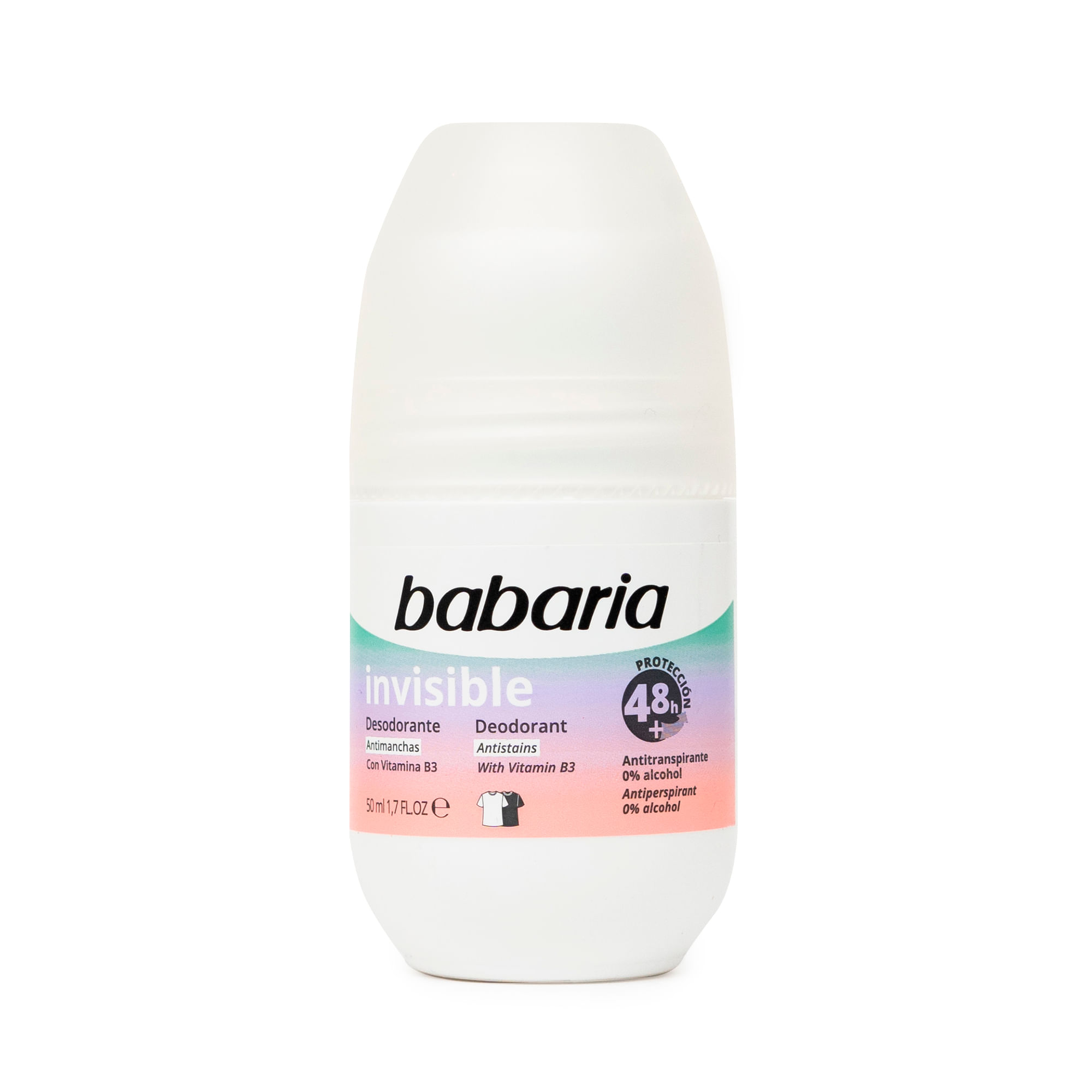 Desodorante Roll On BABARIA Invisible Barra 50ml