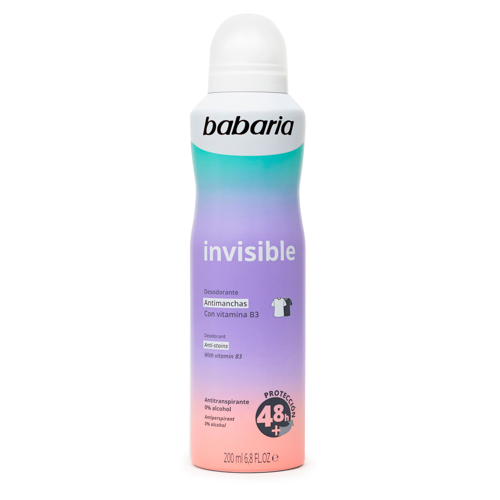 Desodorante Spray BABARIA Invisible Frasco 200ml